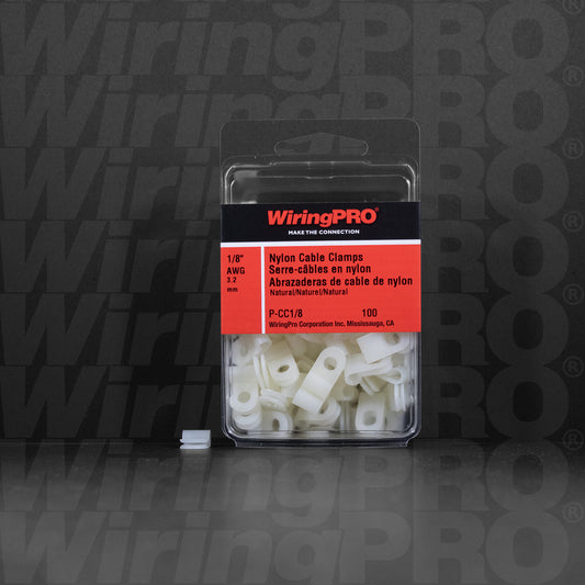 Nylon Cable Clamps - Natural