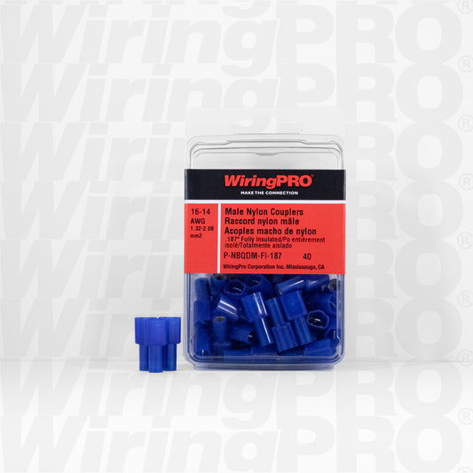 Male Nylon Couplers - Fully Insulated