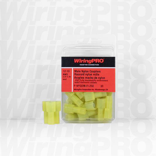 Male Nylon Couplers - Fully Insulated