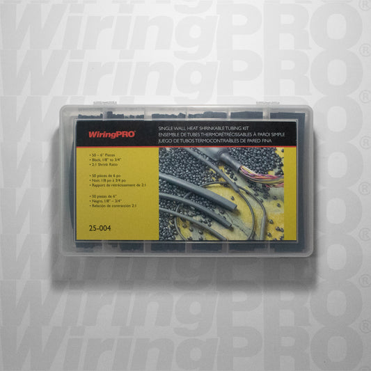 Single Wall Heat Shrinkable Tubing Kit - Black