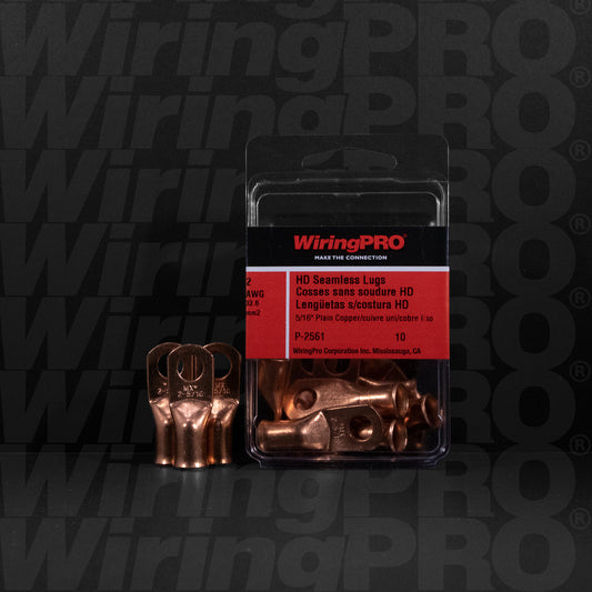 2 AWG Heavy Duty Copper Lugs