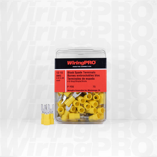 Block Spade Tongue Terminals – Vinyl Insulated