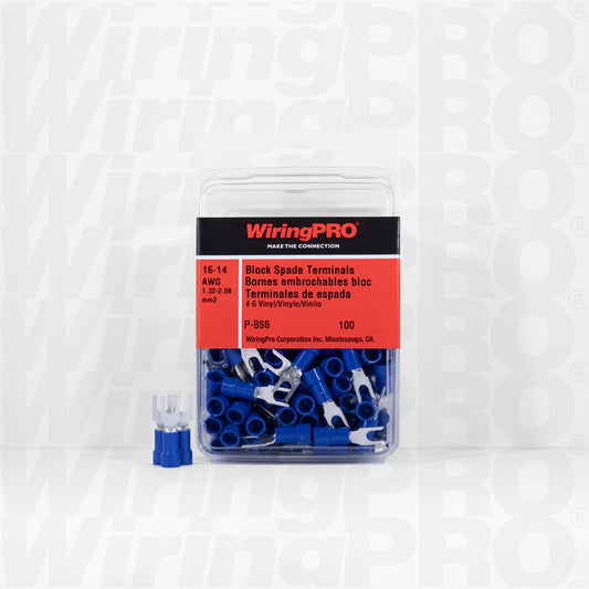 Block Spade Tongue Terminals – Vinyl Insulated