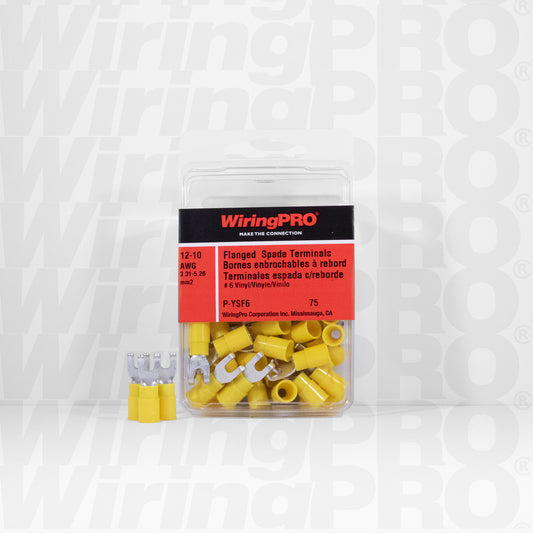 Flanged Block Spade - Vinyl Insulated