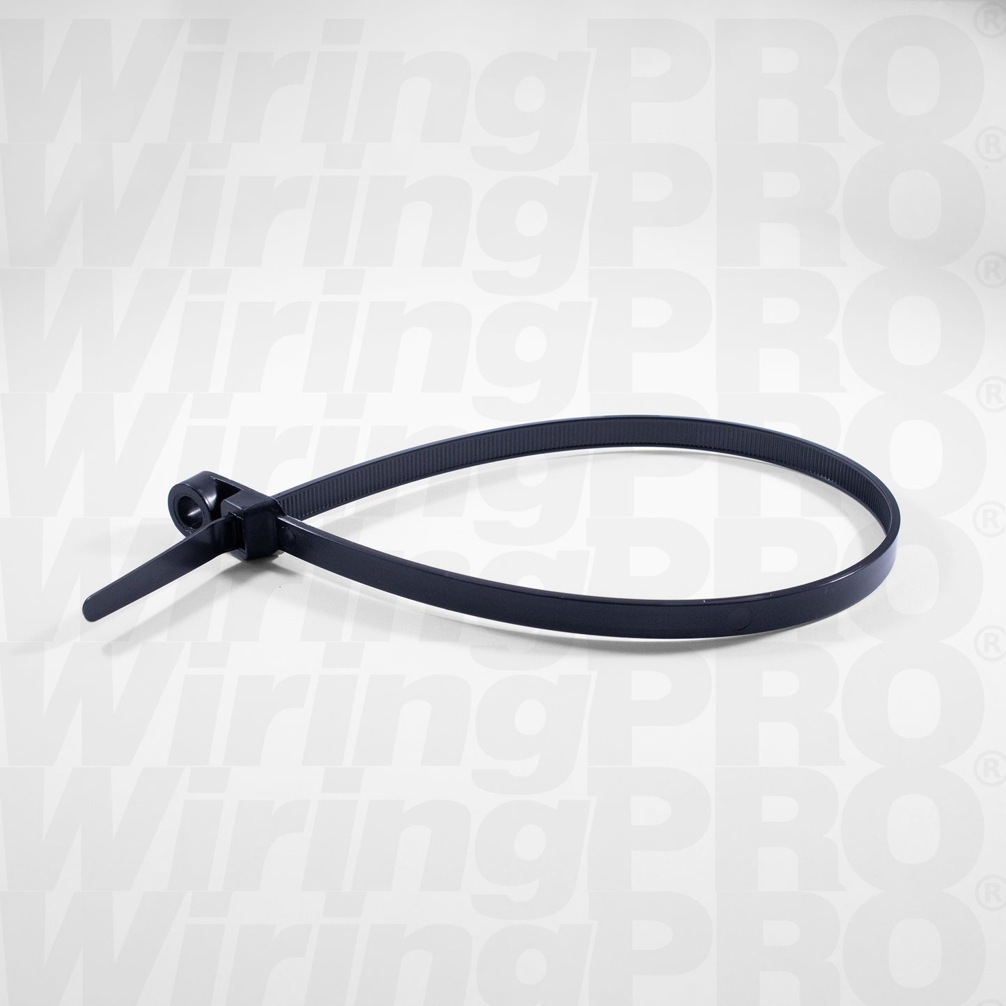 Mounting Hole Cable Ties - UV Black Nylon