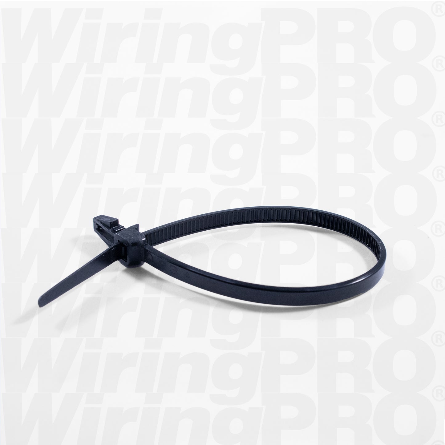 Push Mount Cable Ties- Black Nylon