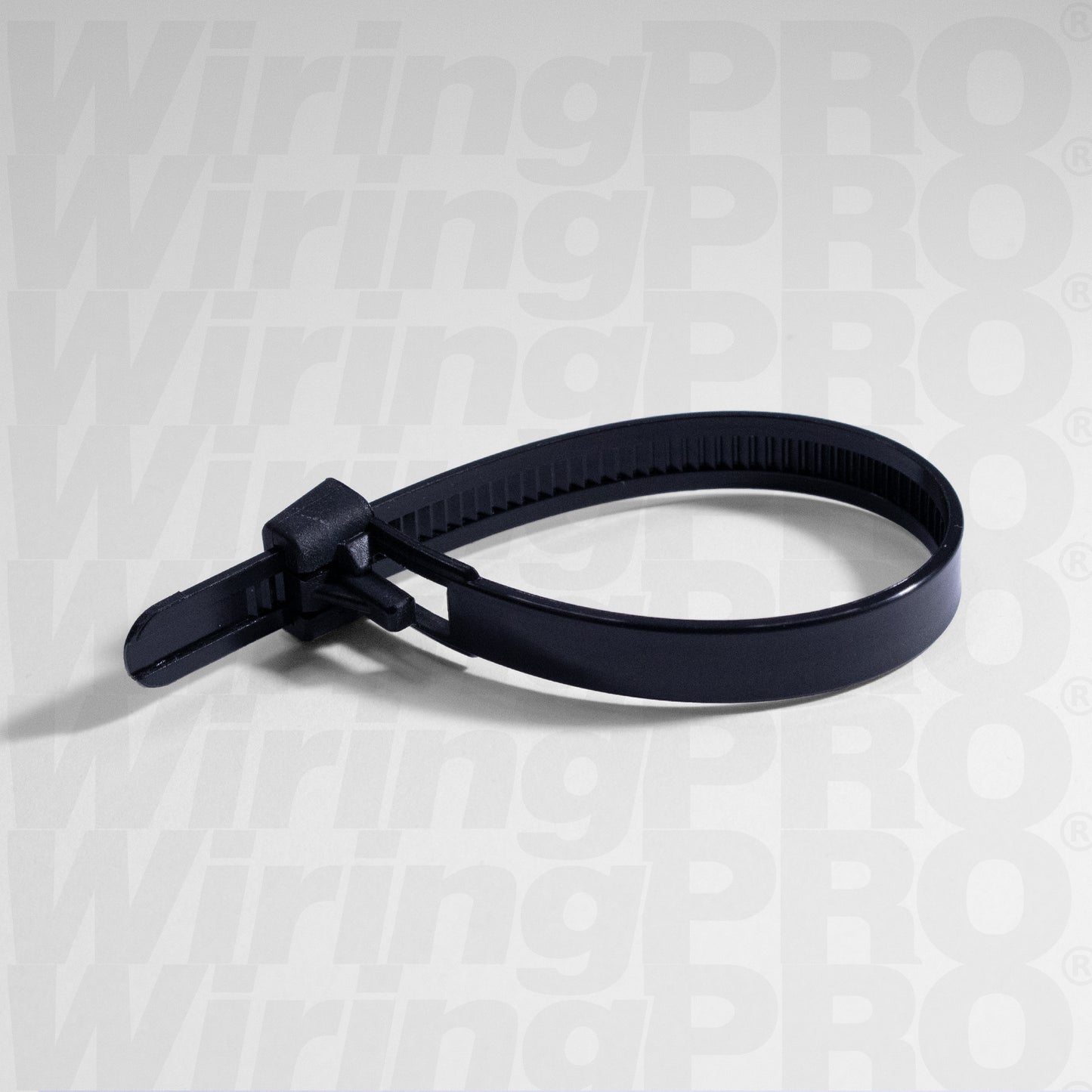 Releasable Cable Ties - Black Nylon