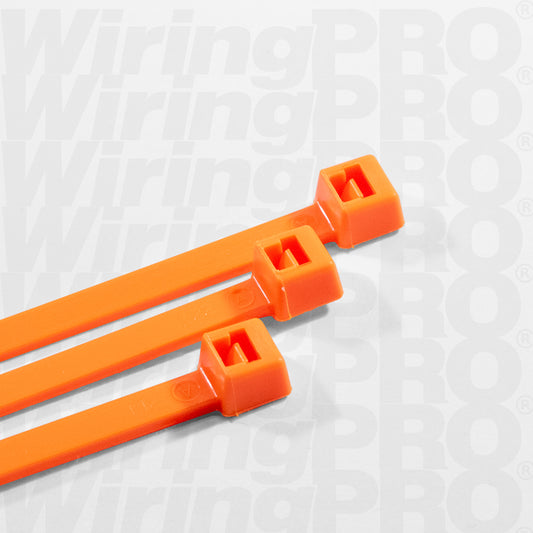 Fluorescent Orange Nylon Cable Ties