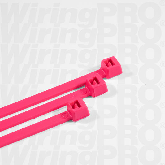 Fluorescent Pink Nylon Cable Ties