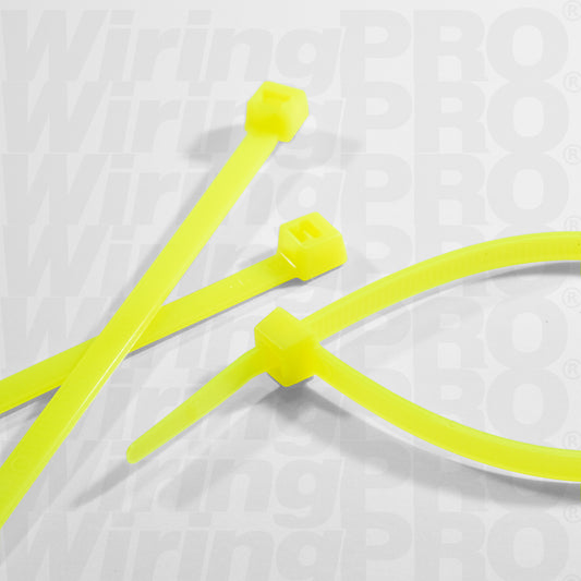 Fluorescent Yellow Nylon Cable Ties