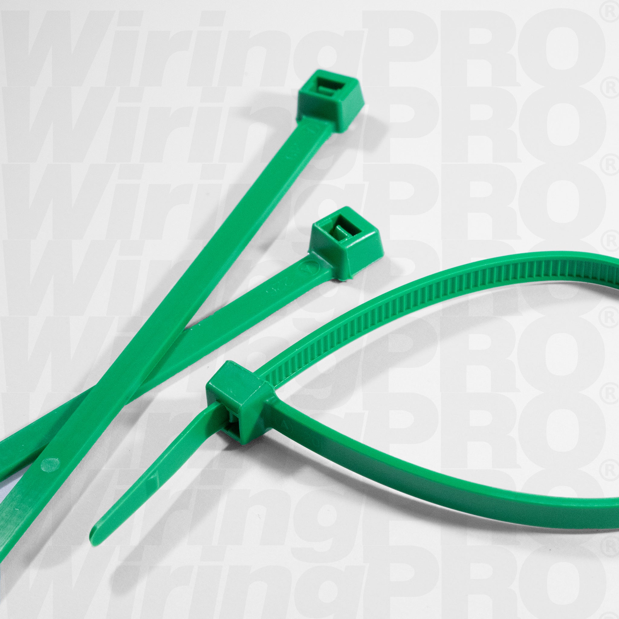 Green Nylon Cable Ties WiringPRO