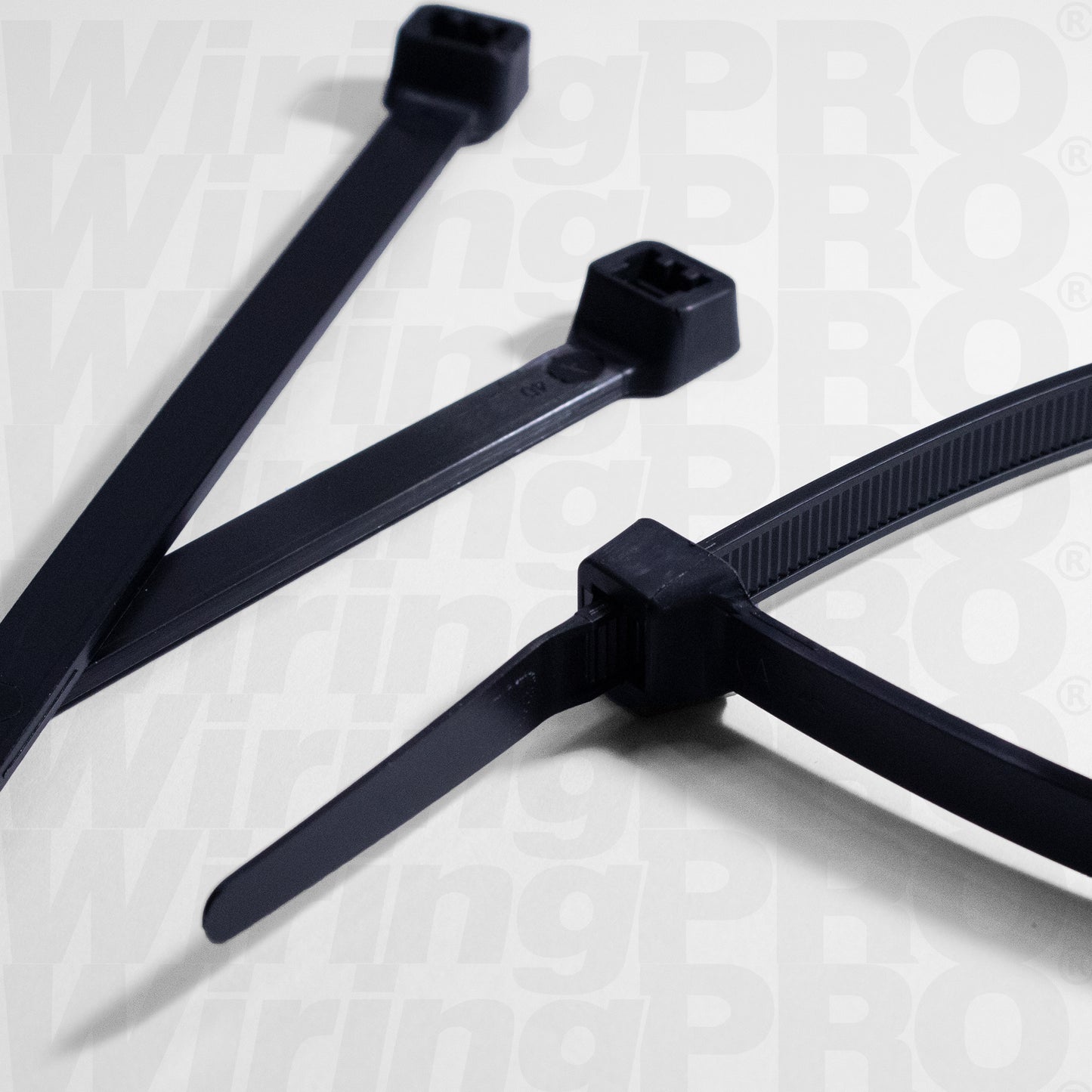 Heat Stabilized Cable Ties - UV Black Nylon