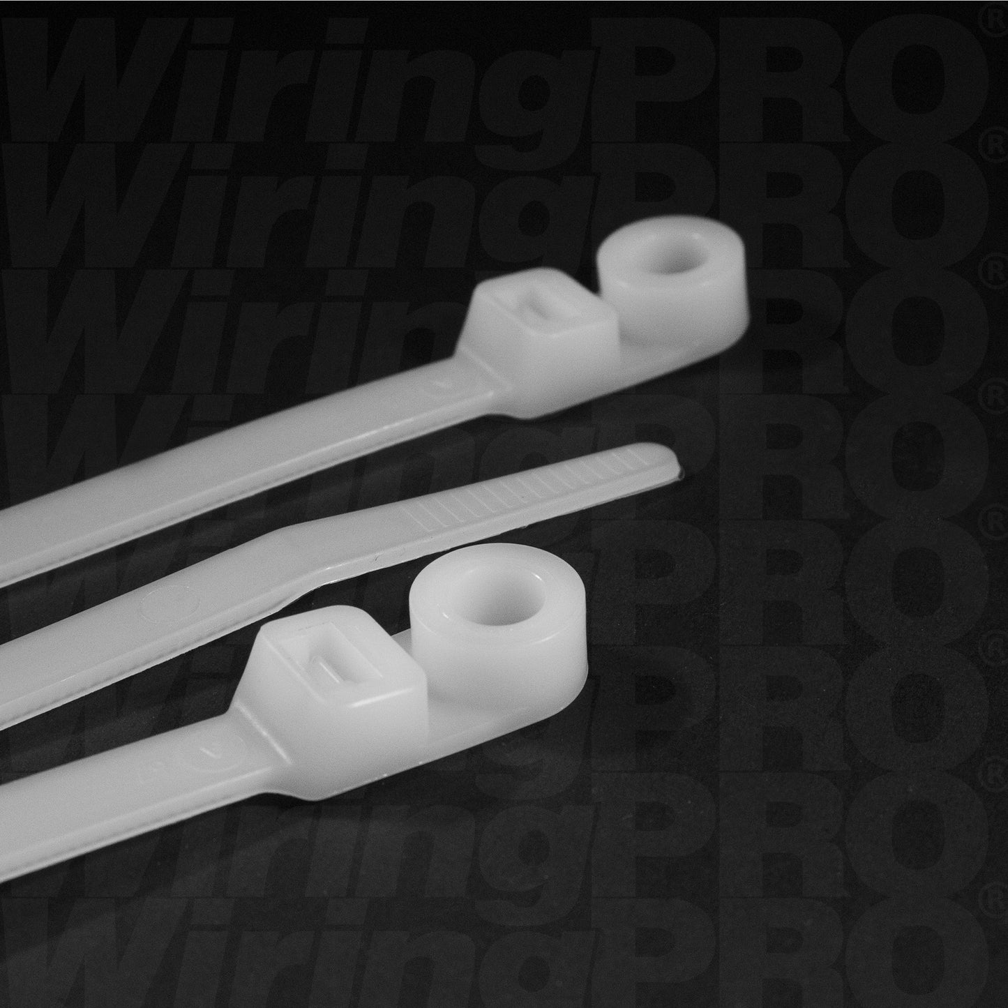 Mounting Hole Cable Ties - Natural Nylon