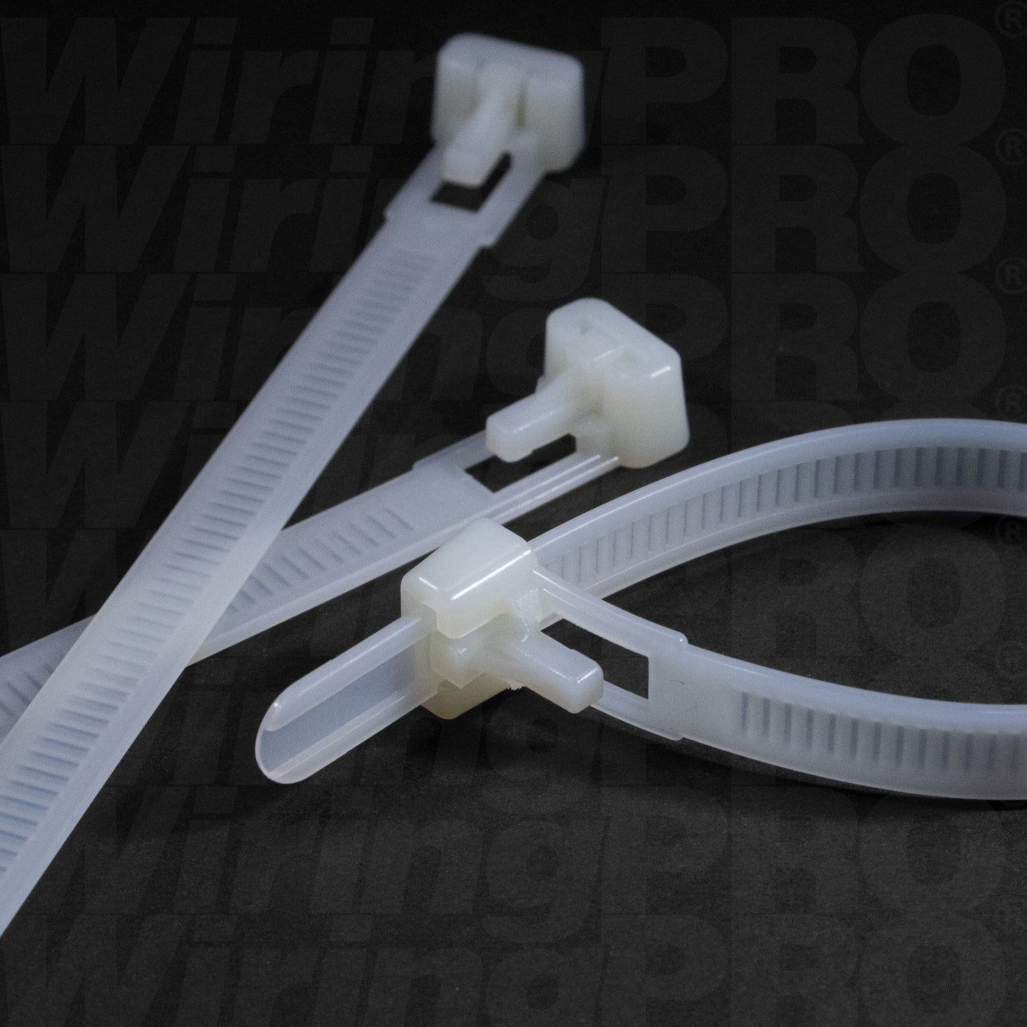 Releasable Cable Ties - Natural Nylon