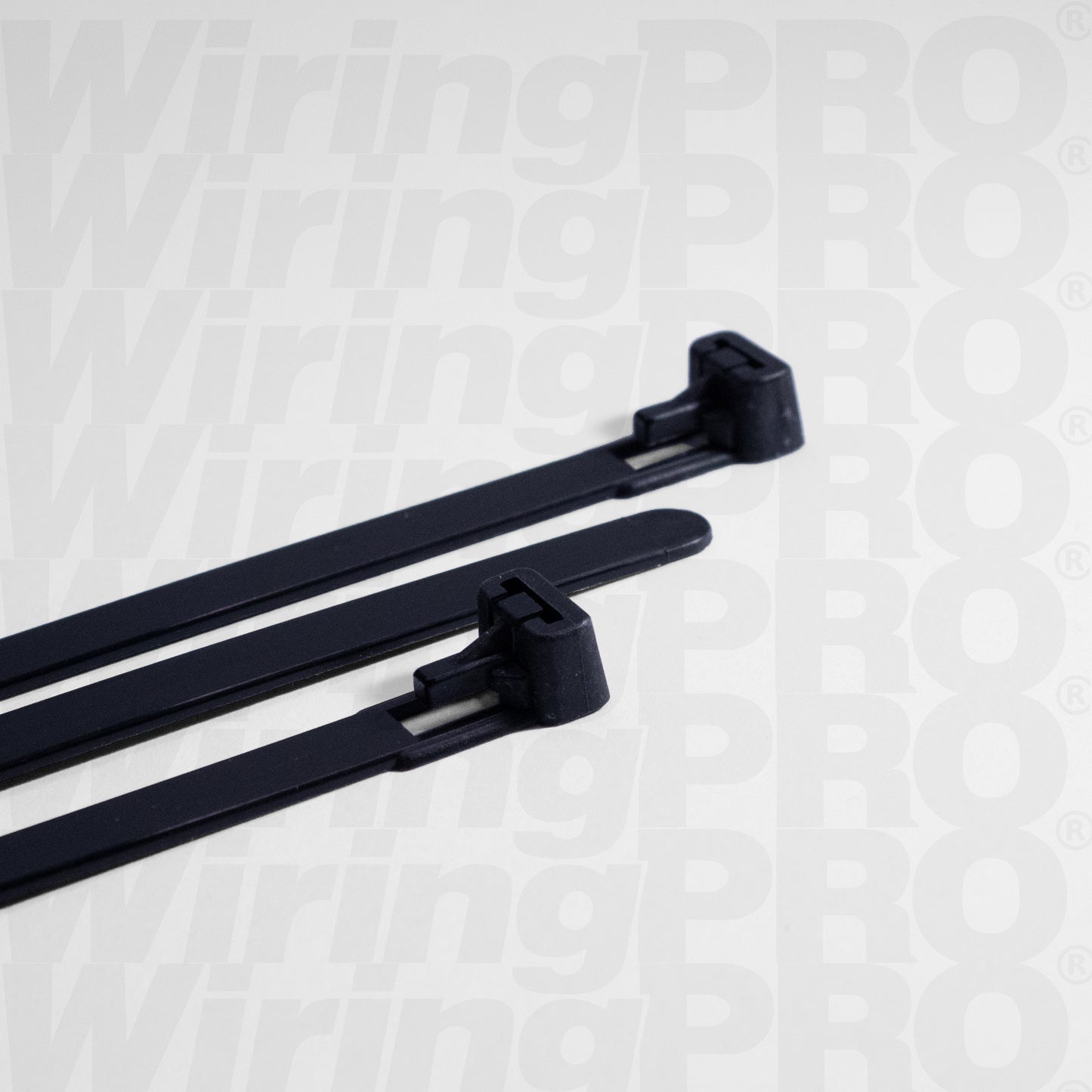 Releasable Cable Ties - Black Nylon