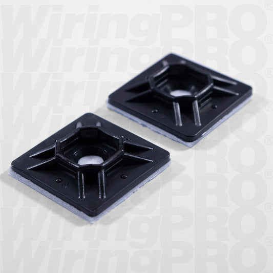 Cable Tie Mounting Bases - Black