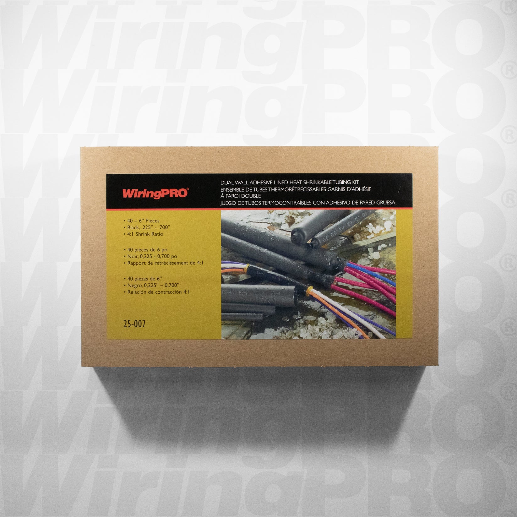 Dual Wall Adhesive Lined heat Shrinkable Tubing Kit WiringPRO