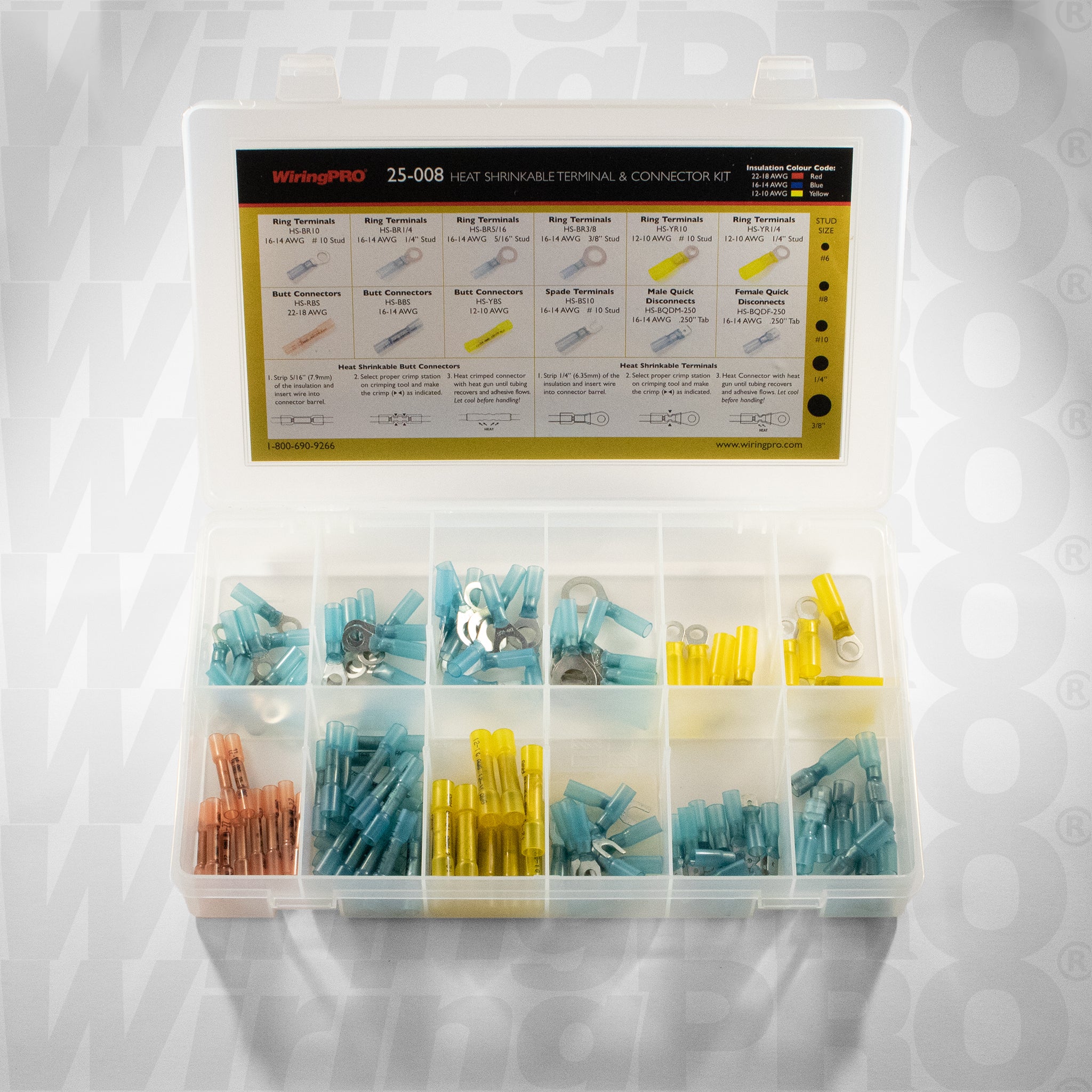 Heat Shrinkable Terminal & Connector Kit – WiringPRO