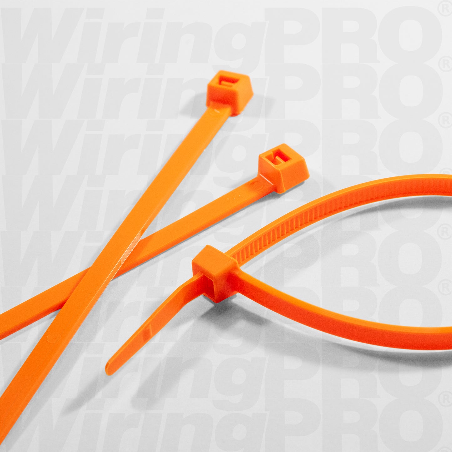 Fluorescent Orange Nylon Cable Ties