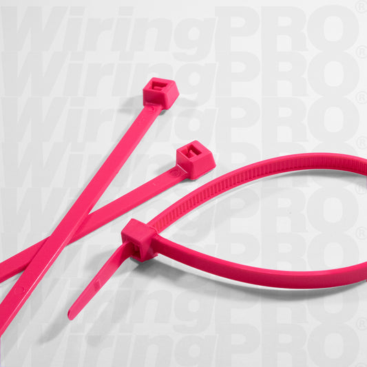 Fluorescent Pink Nylon Cable Ties
