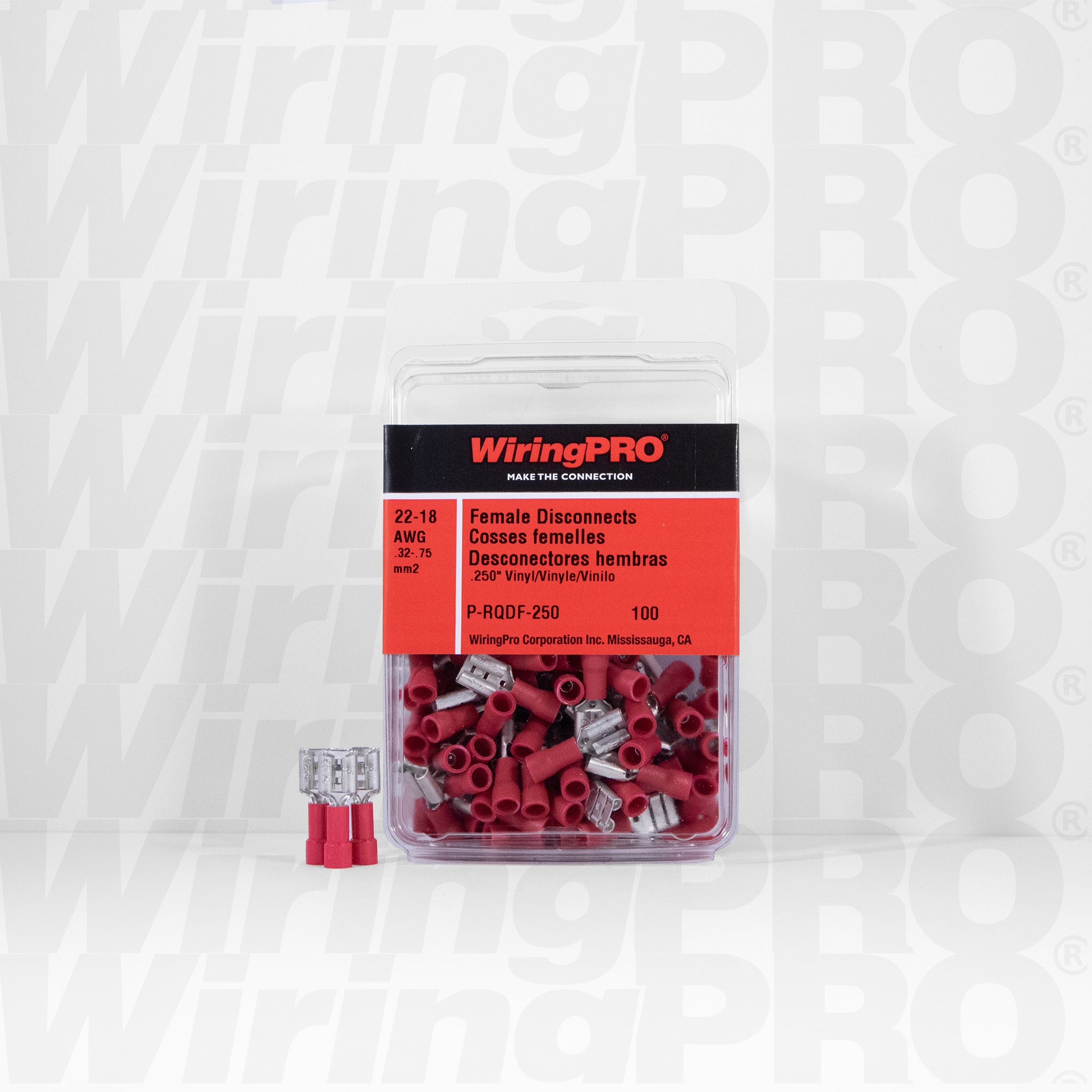 thumbnail image 2 of Metra Install Bay 30-Pack Vinyl Quick Disconnect Wire Terminals – Male & Female Combo, 22-10 AWG 2 of 2